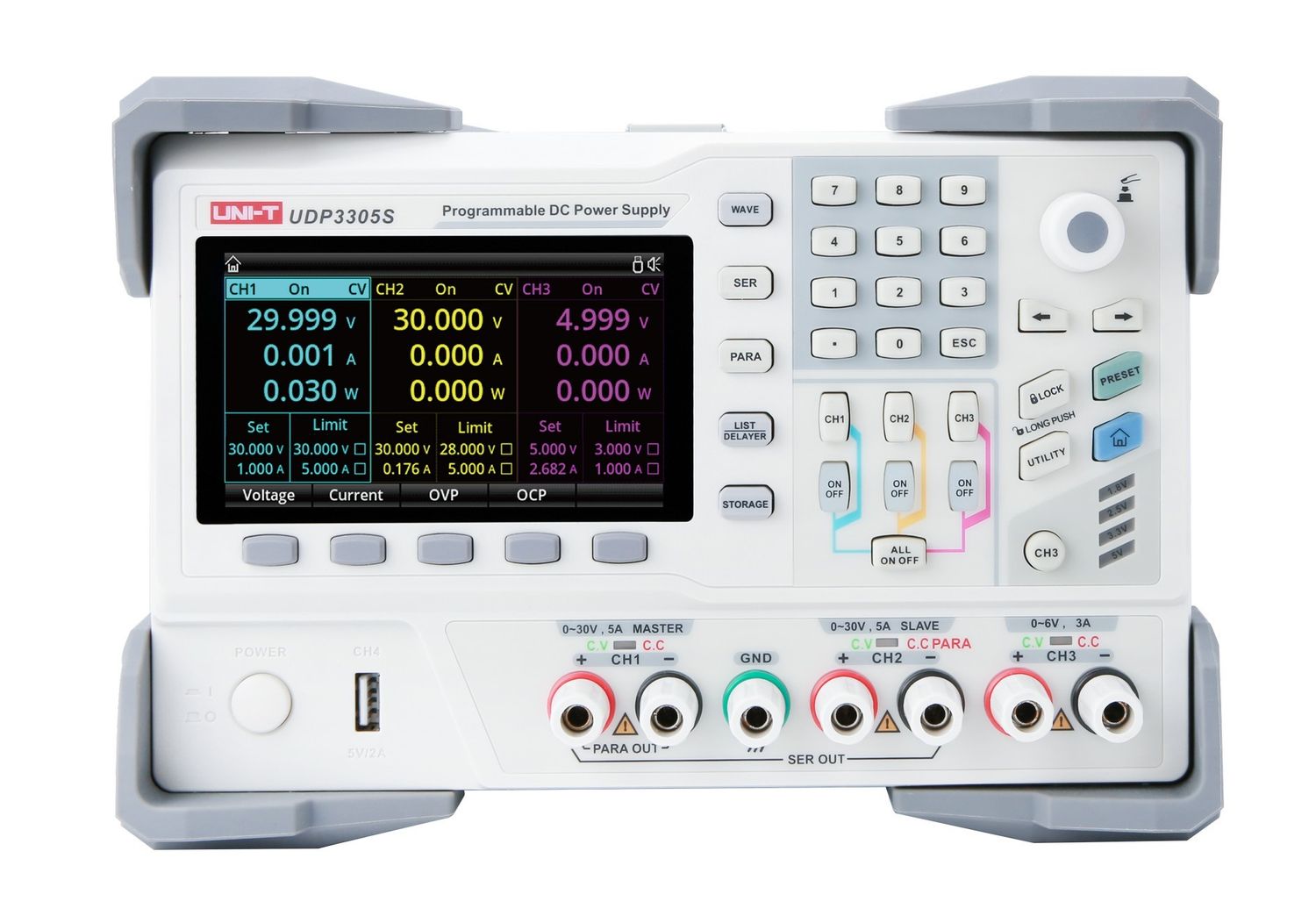 UDP3305S 4Ch 328W Performance-Series Programmable Linear DC Power Supply