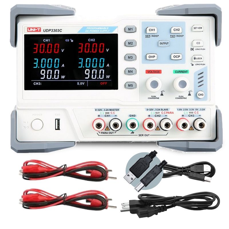 UDP3303C 3Ch 195W 30V/3A Programmable Linear DC Power Supply UDP3303C