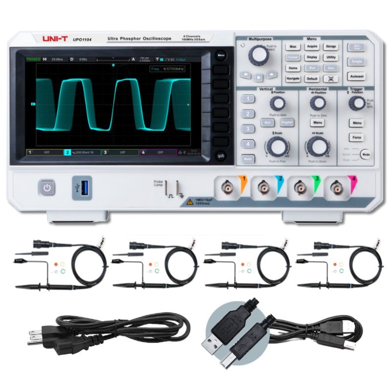 UPO1104 100 MHz 4Ch Digital Storage Oscilloscope UPO1104