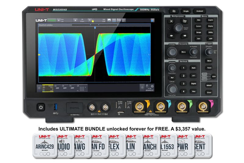 MSO3054X 500 MHz 4Ch Mixed Signal Oscilloscope MSO3054X