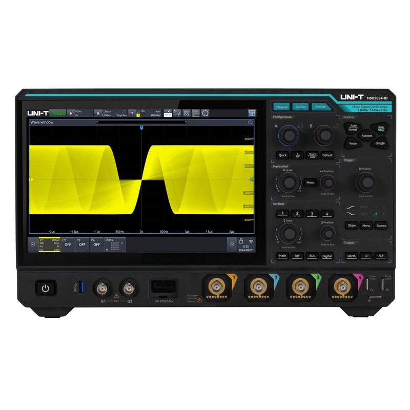 MSO3024HD 200 MHz 4Ch 12-Bit Mixed Signal Oscilloscope MSO3024HD
