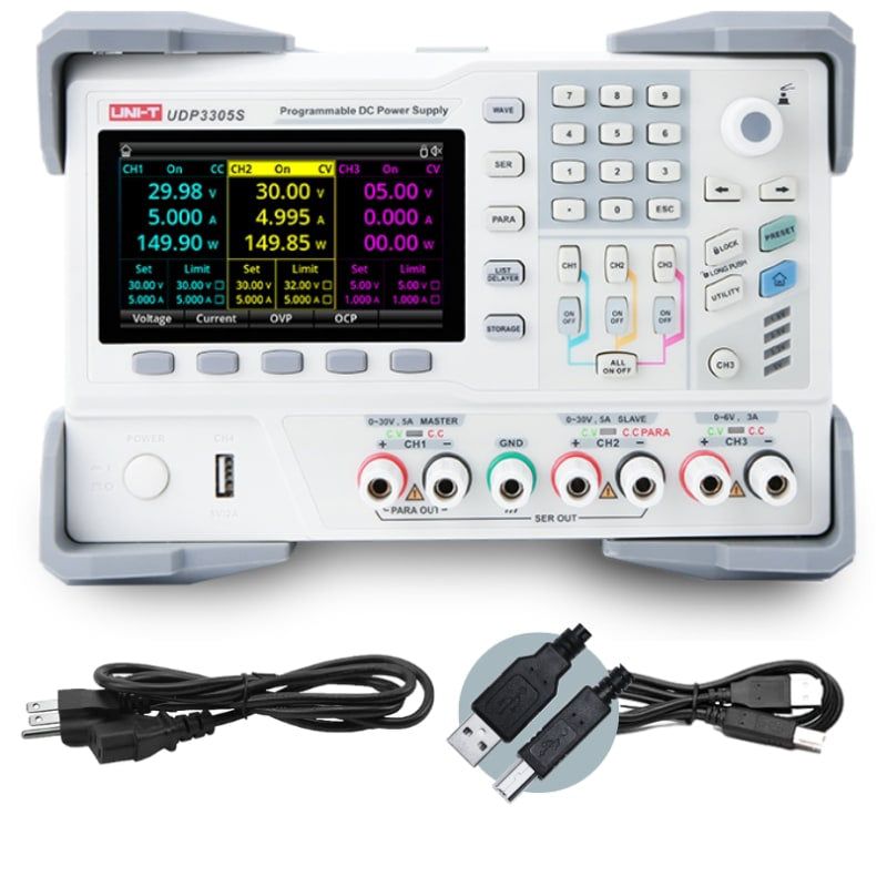 UDP3305S 4Ch 328W 30V/5A Programmable Linear DC Power Supply UDP3305S