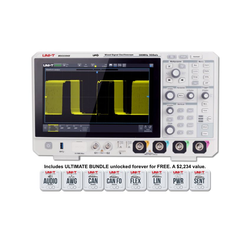 MSO2304X 300 MHz 4Ch Mixed Signal Oscilloscope MSO2304X