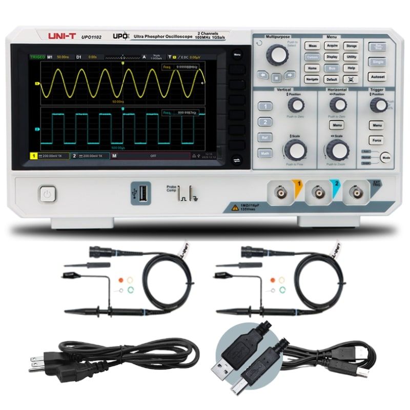 UPO1102 100 MHz 2Ch Digital Storage Oscilloscope UPO1102