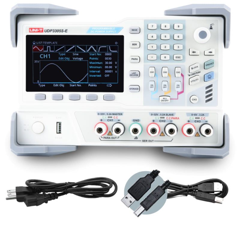 UDP3305S-E 4Ch 328W 30V/5A Programmable Linear DC Power Supply, EDU UDP3305S-E