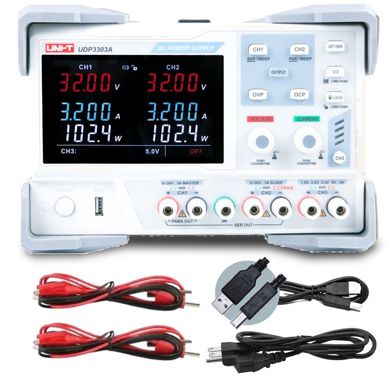 UDP3303A 3Ch 195W 30V/3A Linear DC Power Supply UDP3303A