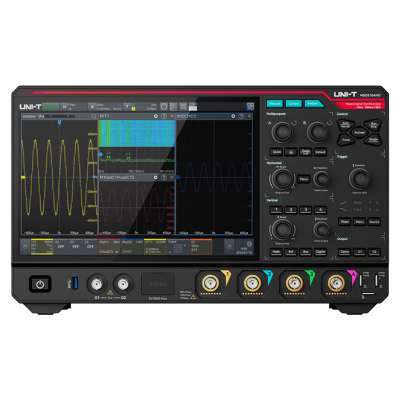 MSO5104HD 1 GHz 4Ch 12-Bit Mixed Signal Oscilloscope MSO5104HD