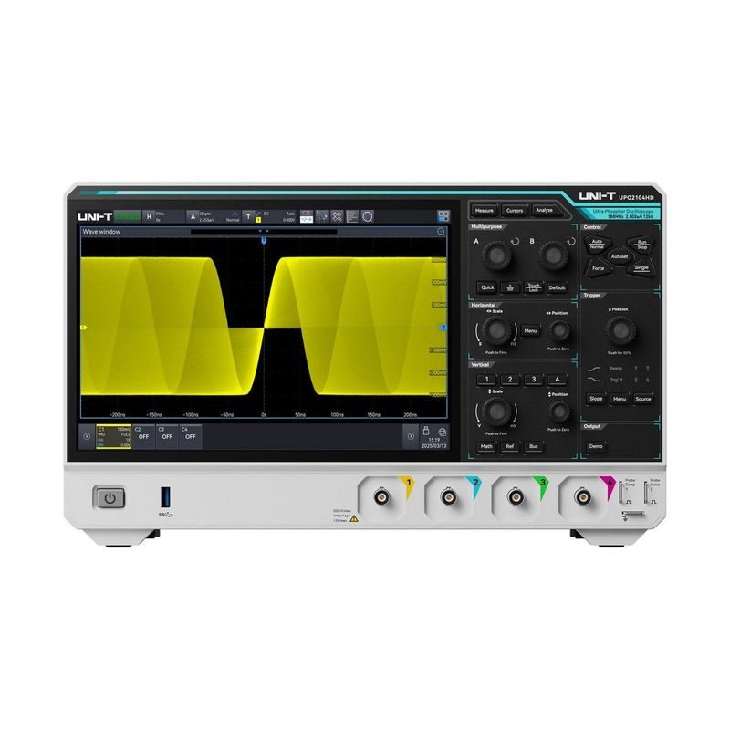 UPO2104HD 100 MHz 4Ch 12-Bit High-Resolution Oscilloscope UPO2104HD