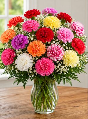 24 Carnations Vase
