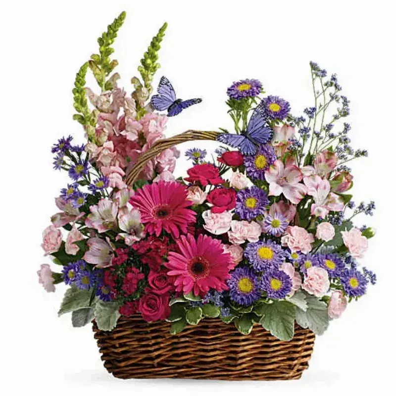 Country Blooms Basket