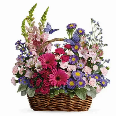 Country Blooms Basket