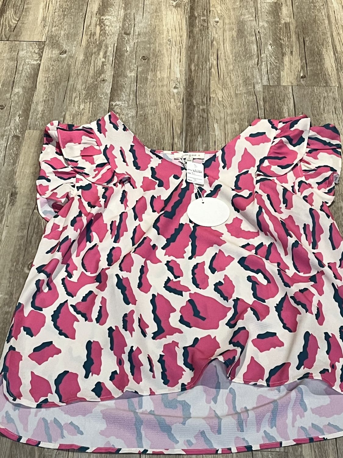 Pink Leopard Shirt XL