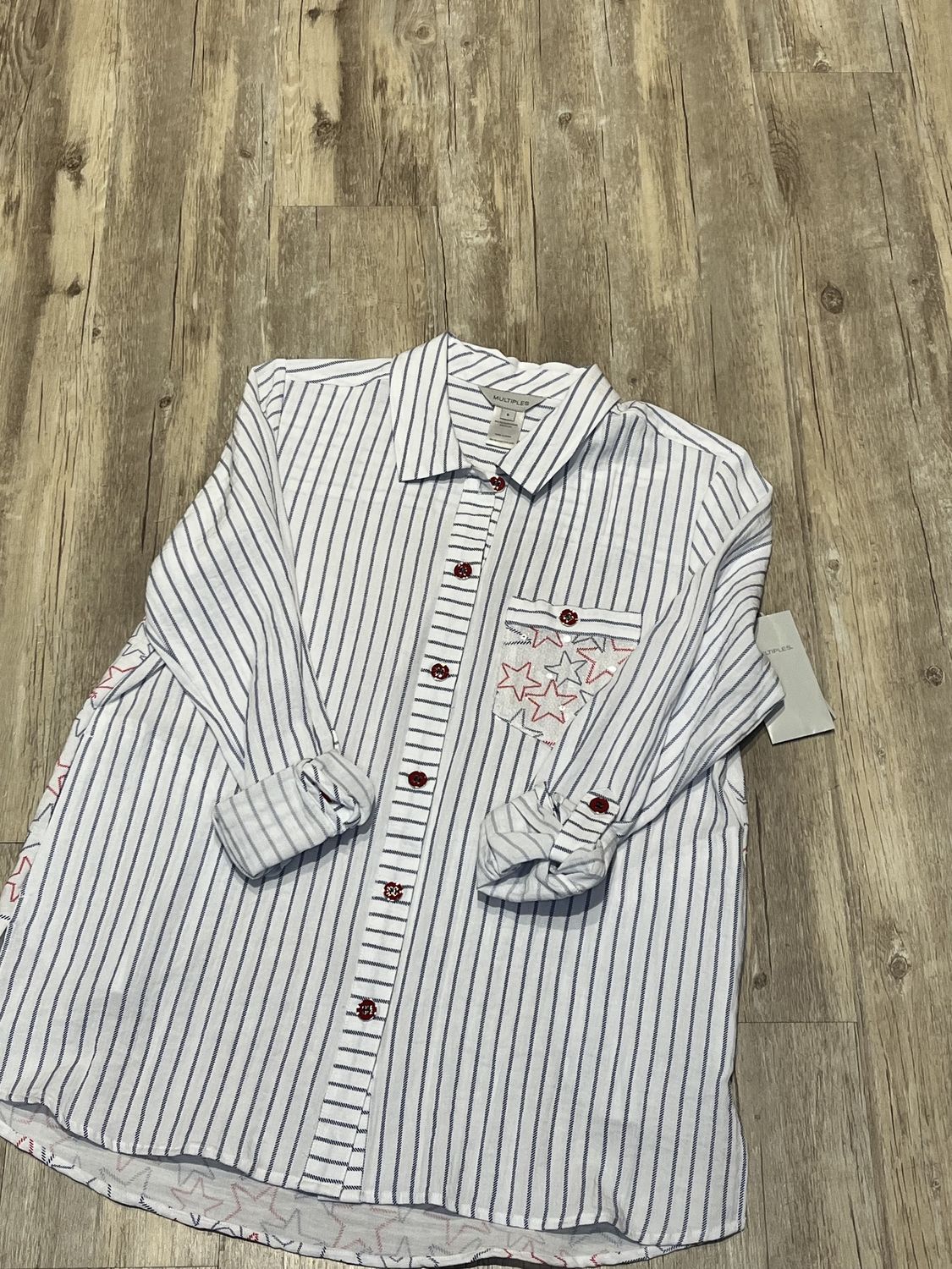 S white patriotic star shirt