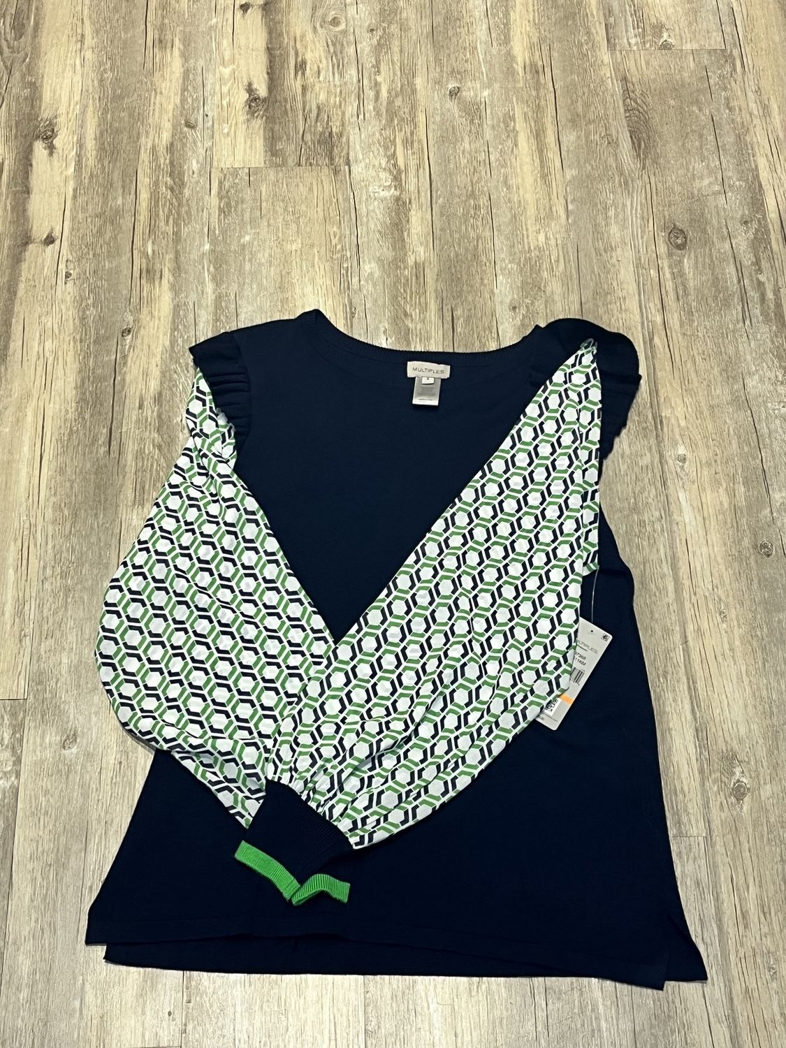 Cuffed Ruffle Crew NK SM