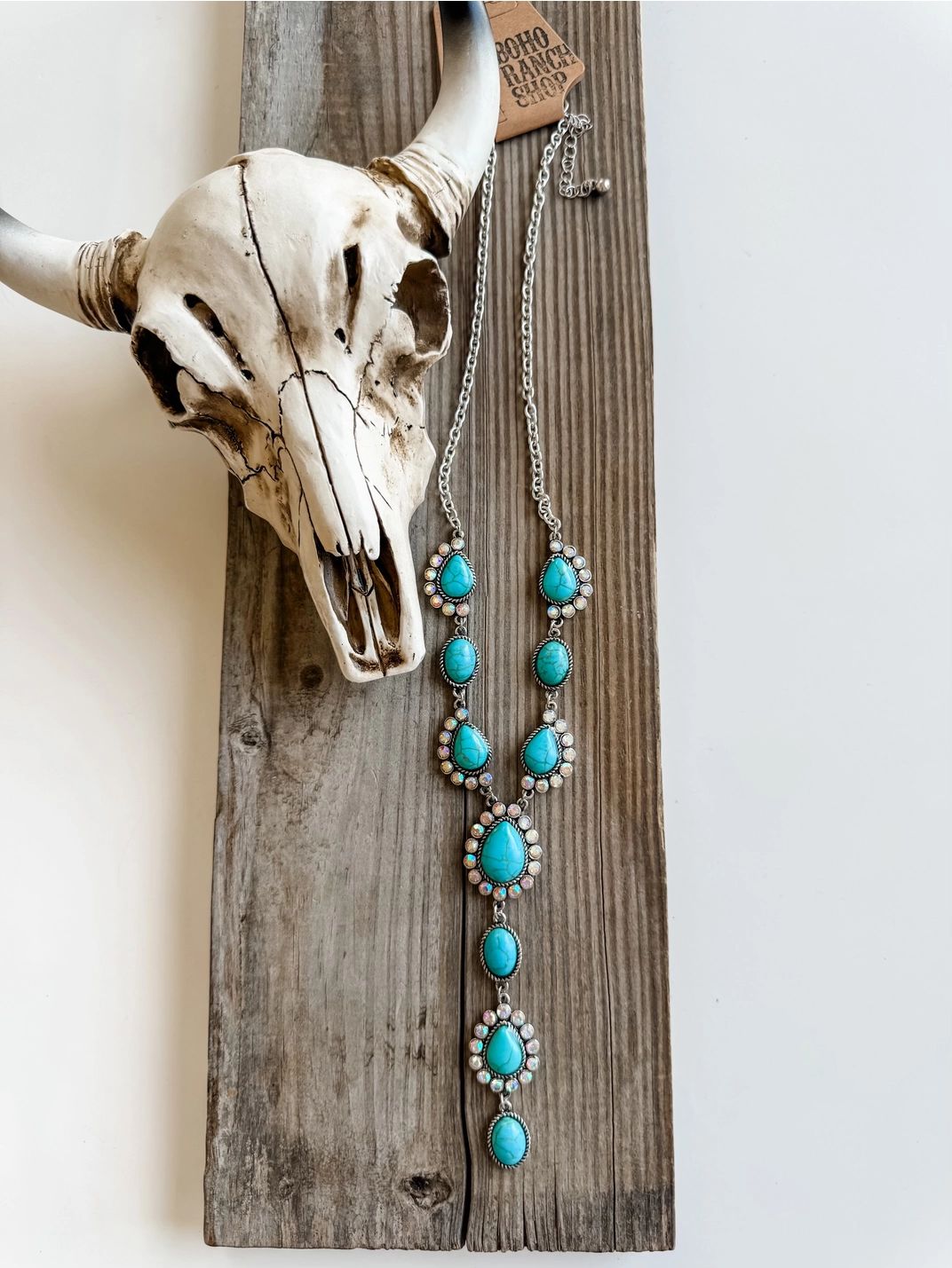 Turquoise Y Necklace