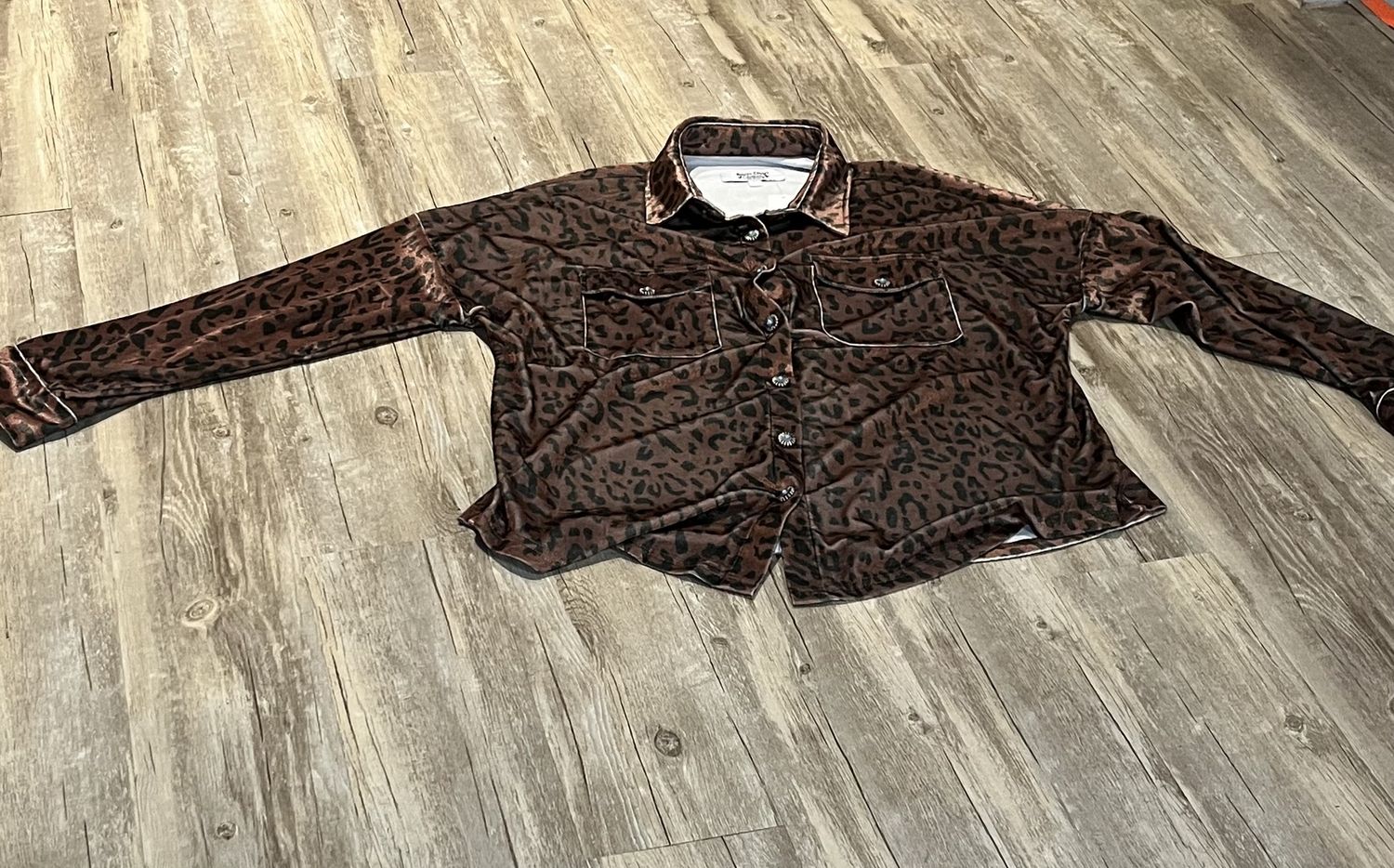 Leopard Lady Button Up, Size: 2XL