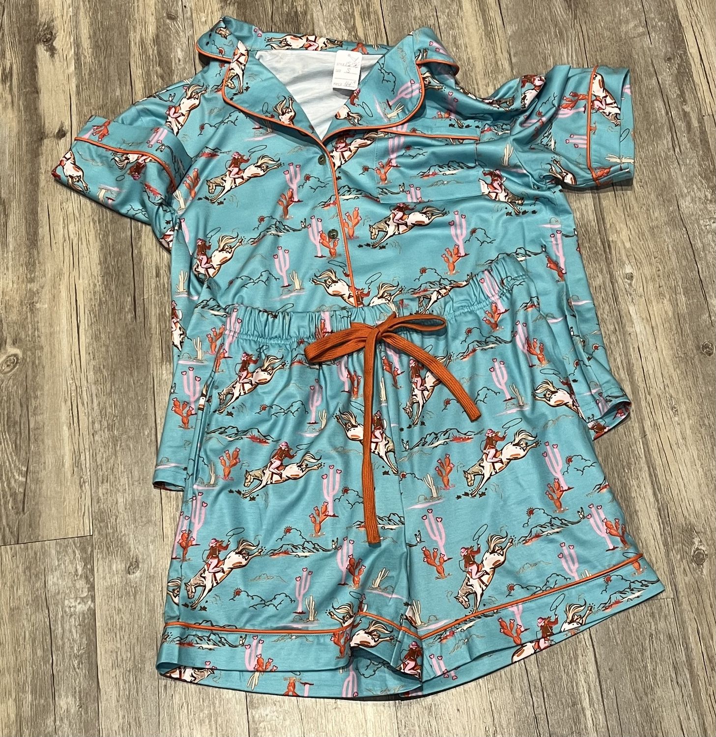 blue pj set, Size: Small