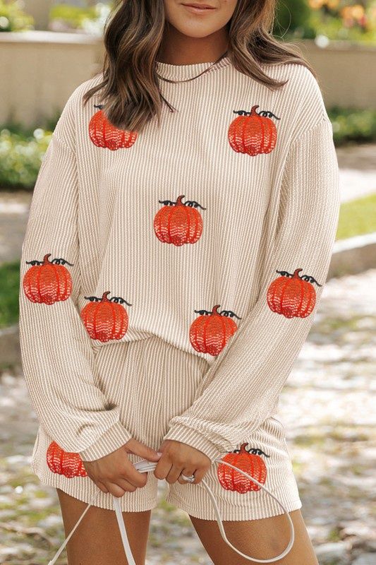 Sequin Pumpkin Set, Size: Small