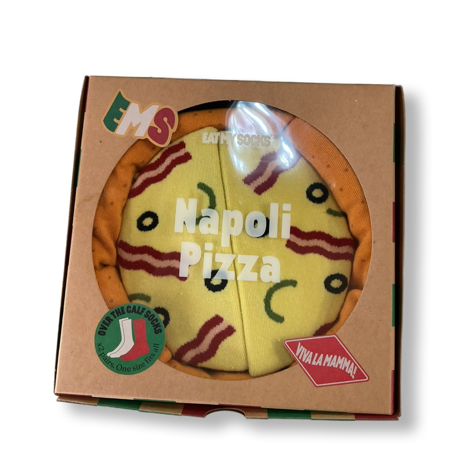 Napoli Pizza Socks 2pk