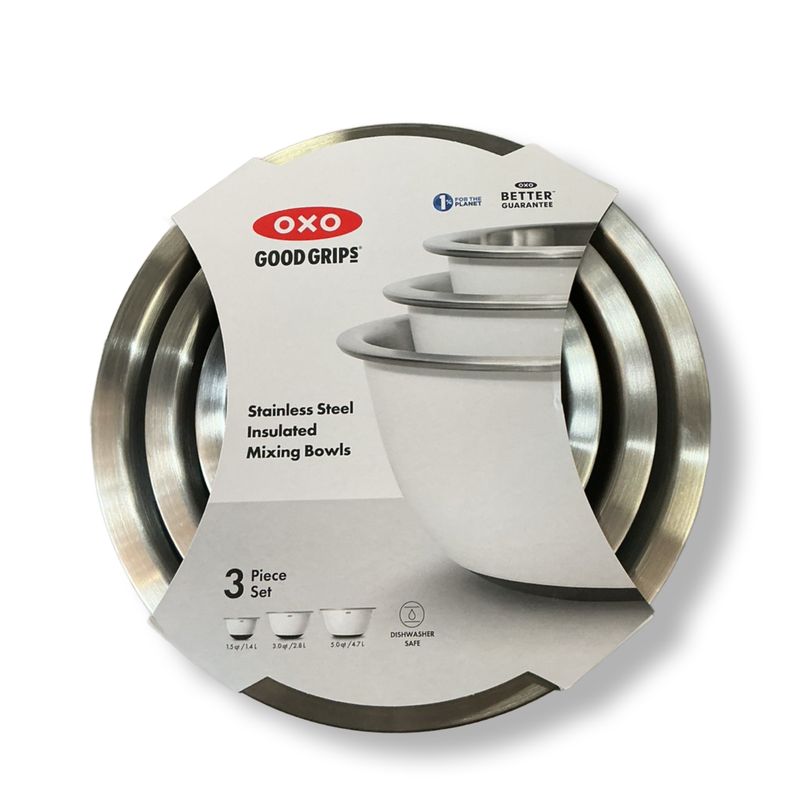 3pc S.S insulated mixing bowls