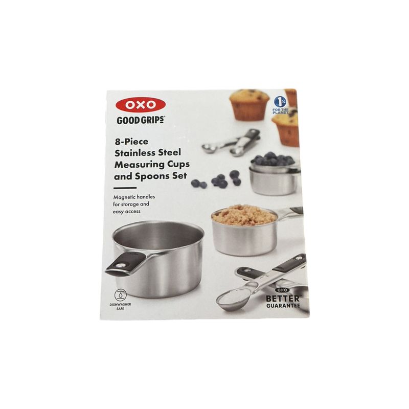 8pc stainless measuring set