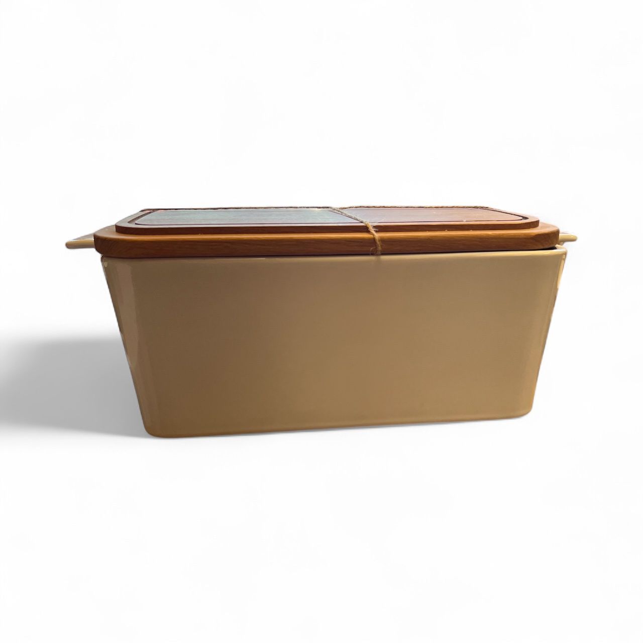 rect bread box oak/white