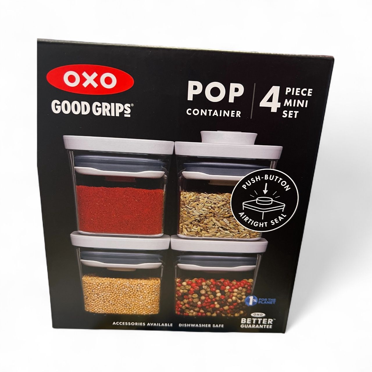 4 pc mini pop container set