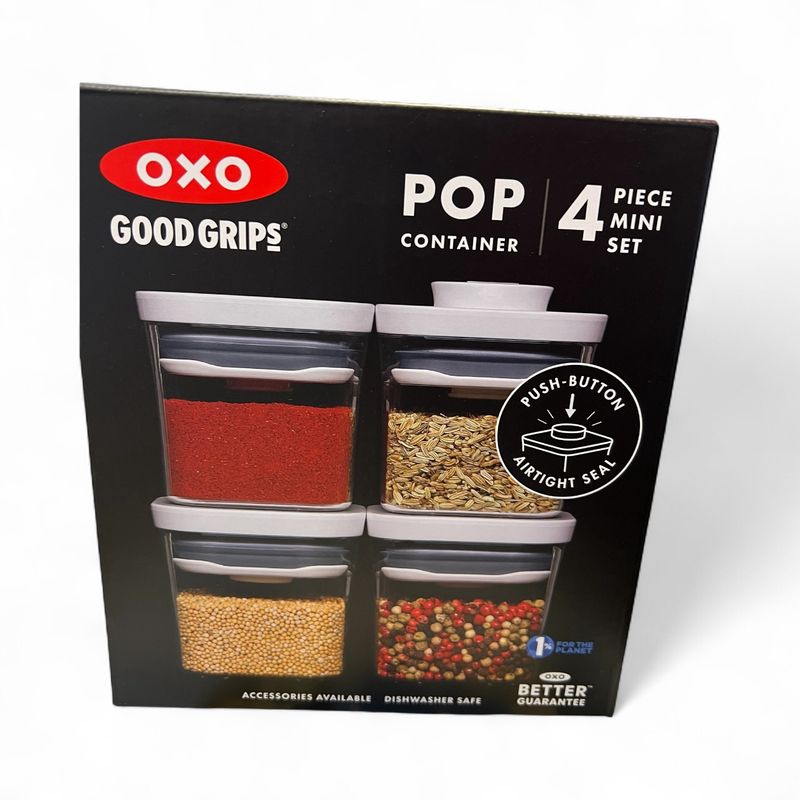 4 pc mini pop container set
