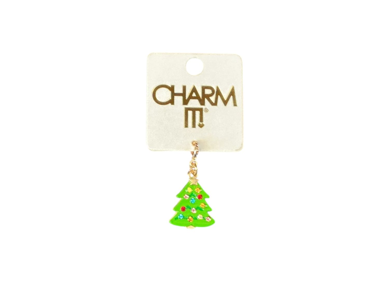 Gold Christmas Tree Charm