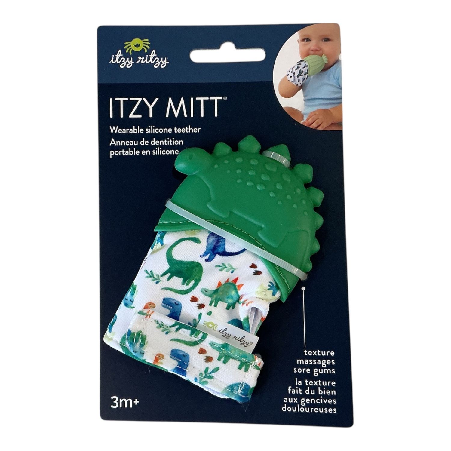 Teething Mitt Dino
