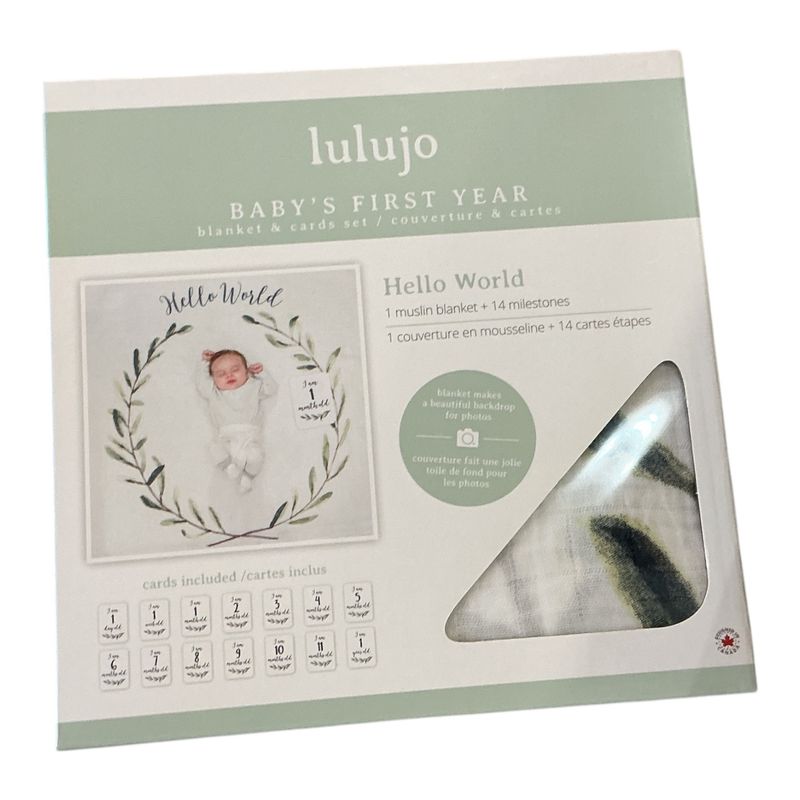 Baby's 1st Year Blanket Hello World