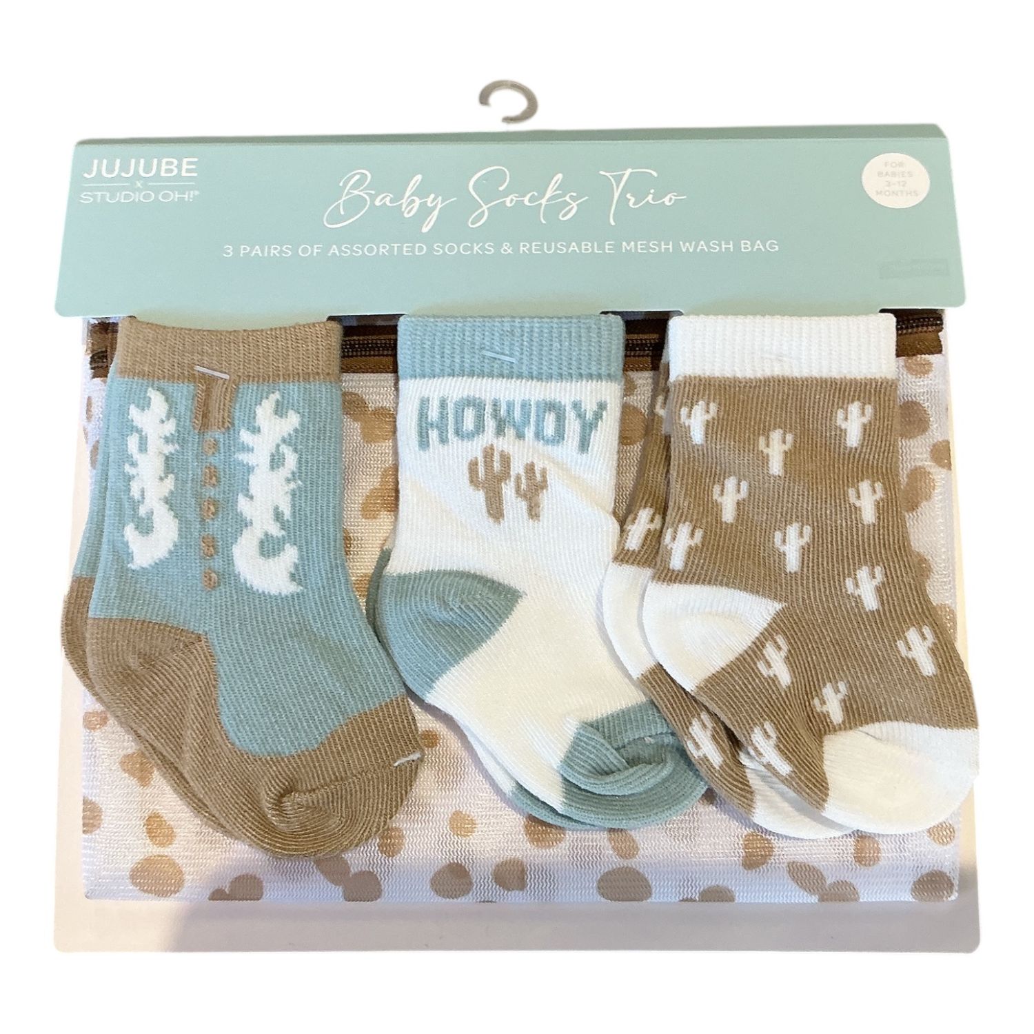 Baby sock trio Howdy partner