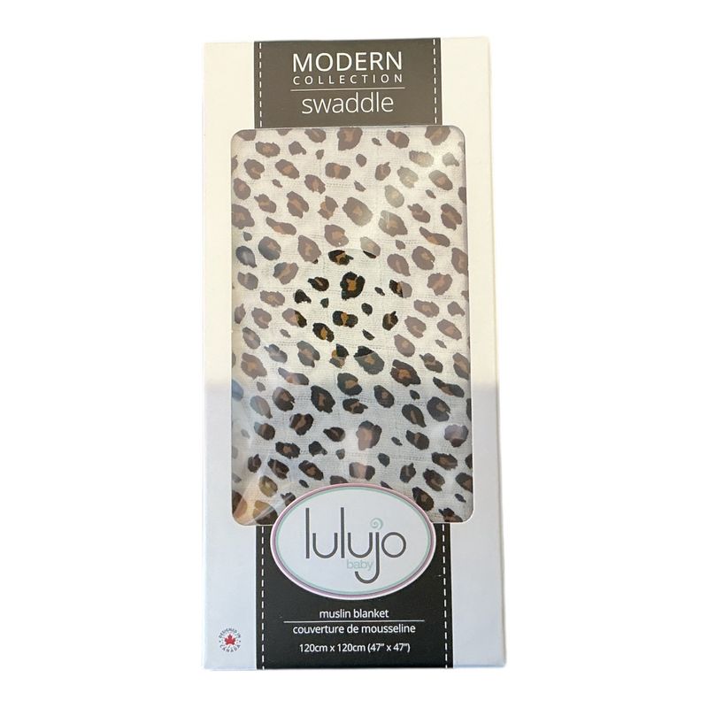 LLJ Bamboo Swaddle Leopard