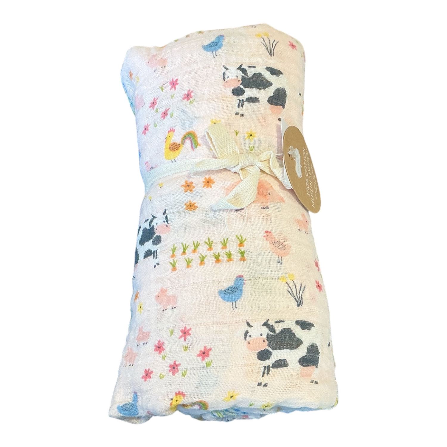 Pink Farm swaddle