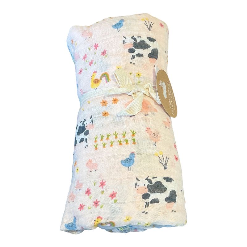 Pink Farm swaddle