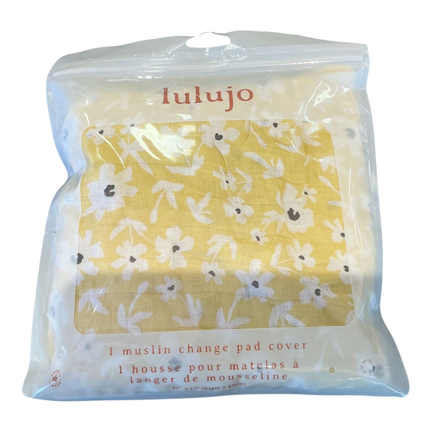 Muslin Change Pad Cover Wildfl