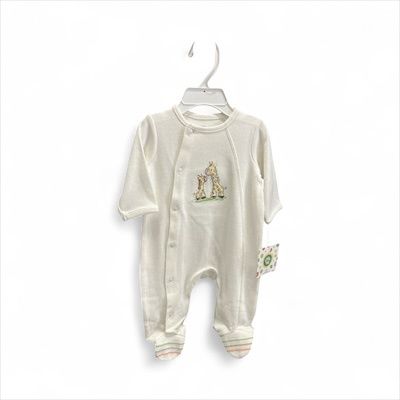 Ivory Giraffe Footie/Hat, Size: Newborn