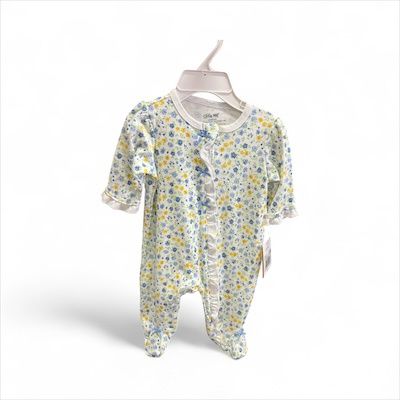 Dainty blossoms footie, Size: 3 Months