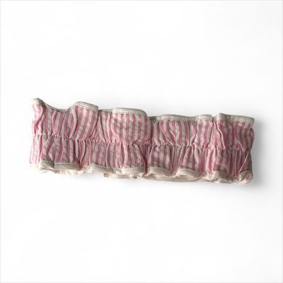 seersucker spa headband pink
