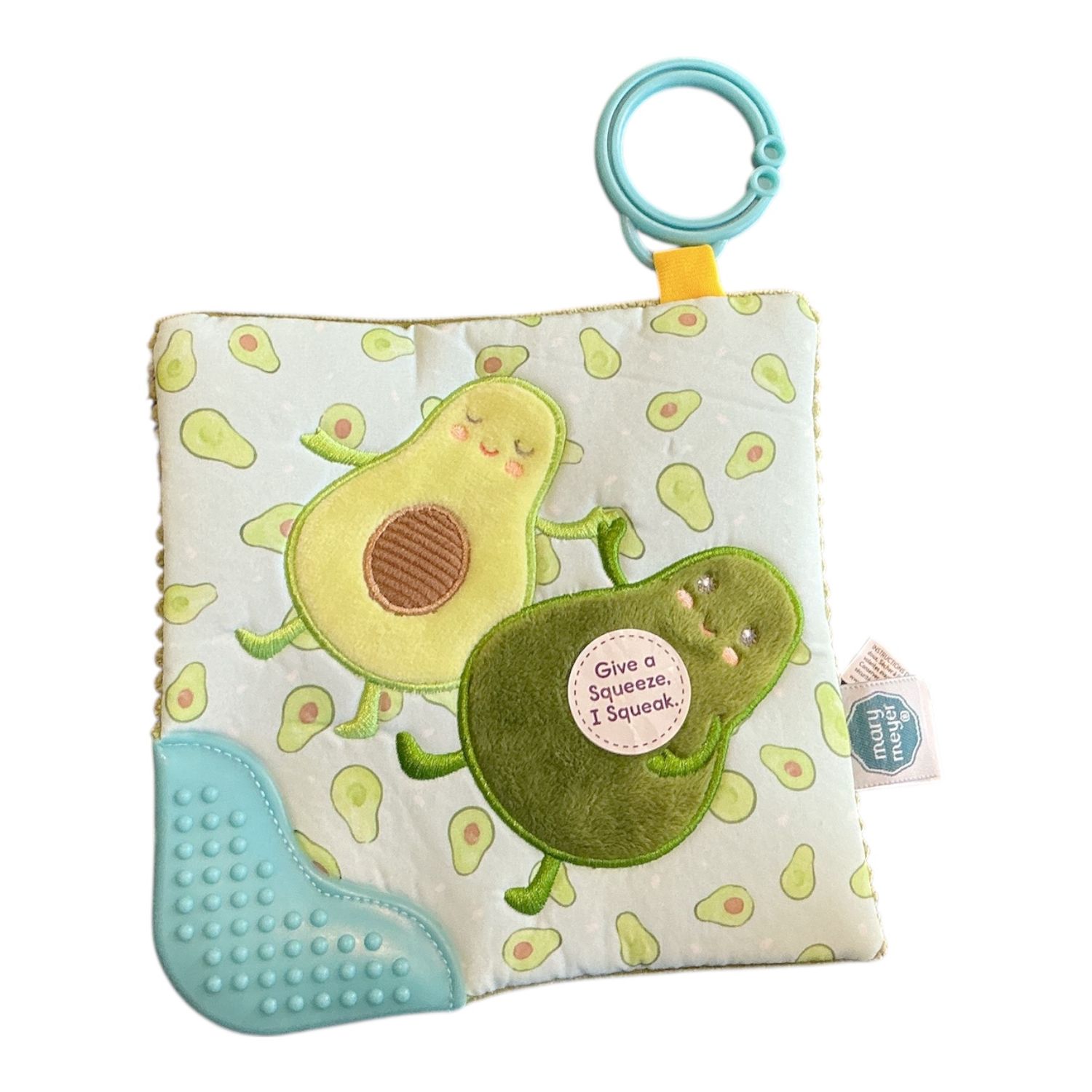 Yummy Avocado Crinkle Teether