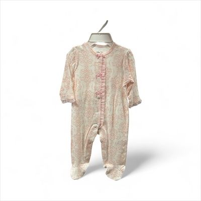 Damask Scroll Footie, Size: 6M
