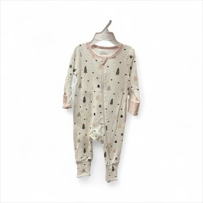 Cozy Romper blush tree 6-12m