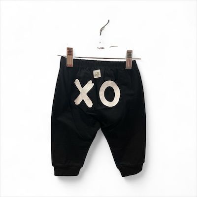 xo black pant 6-12M
