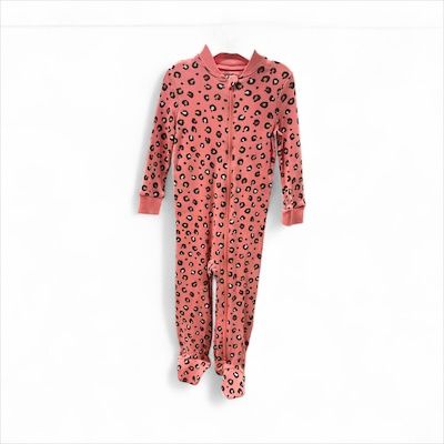 Pink Leopard Footie 18M