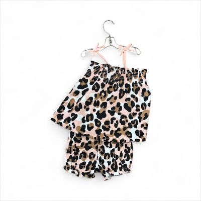 leopard short set  md