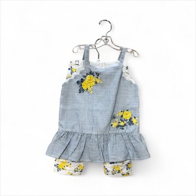 Floral Stripe Legging, Size: 4T