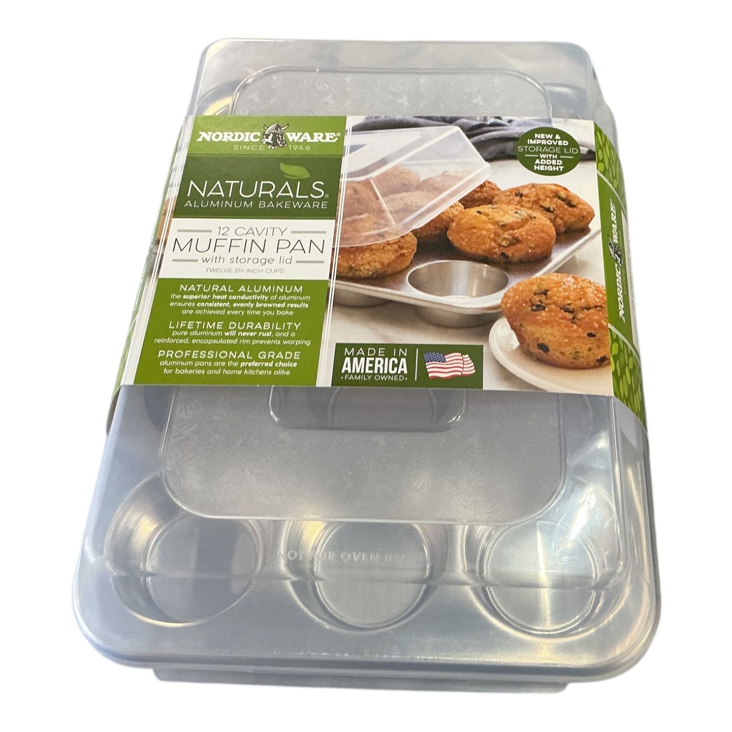 12-cup muffin pan w/ dome lid