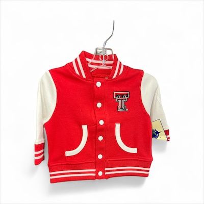 Red Varsity Jacket, Size: 0-3M