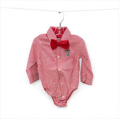 Gingham bodysuit, Size: 0-3M