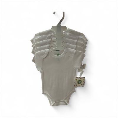 White bodysuit 5pk 6M